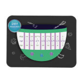 KEUKENOMZETTINGSTABEL - DROGE MATEN. KOKEN MAGNEET (Horizontaal)