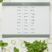 Keukenontvanger Converter Half & Derde in Neutrals Theedoek (Gevouwen)