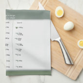 Keukenontvanger Converter Half & Derde in Neutrals Theedoek (Quarter Fold)