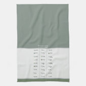 Keukenontvanger Converter Half & Derde in Neutrals Theedoek (Verticaal)