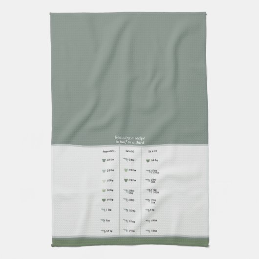 Keukenontvanger Converter Half & Derde in Neutrals Theedoek (Verticaal)