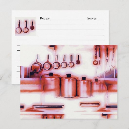 Keukenontvangstkaart Briefkaart (Voorkant / Achterkant)