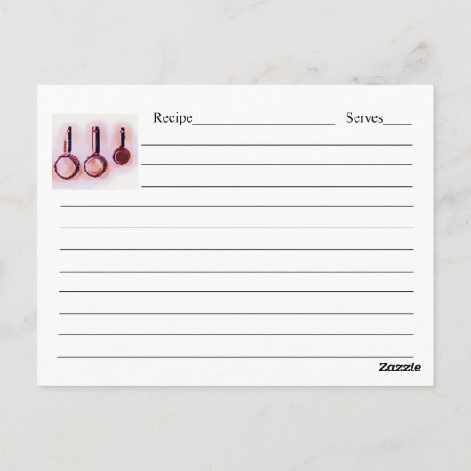 Keukenontvangstkaart Briefkaart (Achterkant)