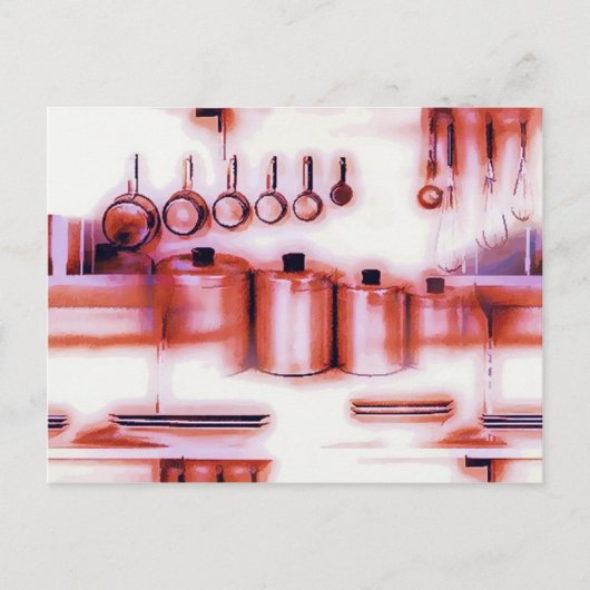 Keukenontvangstkaart Briefkaart (Voorkant)