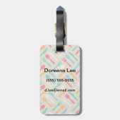 Keukenpatroon 3 bagagelabel (Achterkant verticaal)