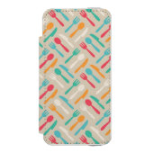 Keukenpatroon 3 incipio iPhone portemonnee hoesje (Voorkant Agenda)