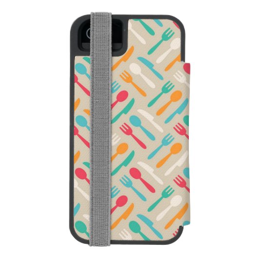 Keukenpatroon 3 incipio iPhone portemonnee hoesje (Agenda Achterkant)