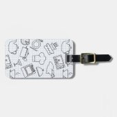 Keukenpatroon 4 bagagelabel (Voorkant horizontaal)