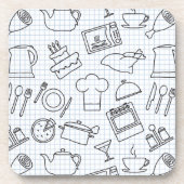 Keukenpatroon 4 bier onderzetter (Voorkant)