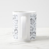 Keukenpatroon 4 grote koffiekop (Achterkant)