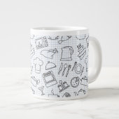 Keukenpatroon 4 grote koffiekop (Voorkant rechts)