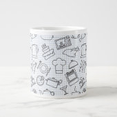 Keukenpatroon 4 grote koffiekop (Voorkant)