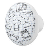 Keukenpatroon 4 keramische knop (Rechts)