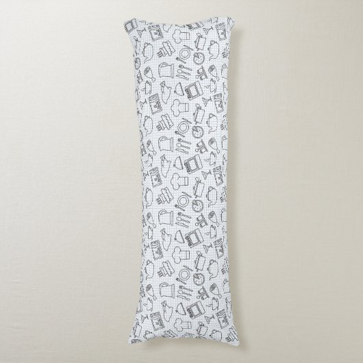 Keukenpatroon 4 lichaamskussen (Voorkant Verticaal)