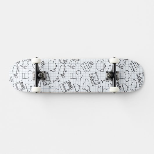 Keukenpatroon 4 persoonlijk skateboard (Horizontaal)
