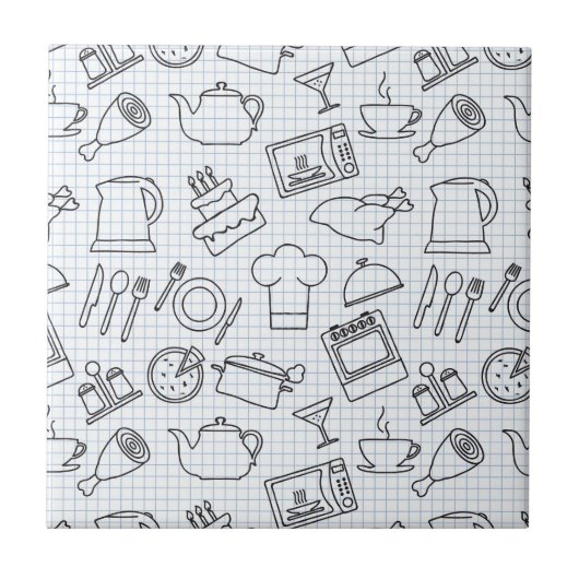 Keukenpatroon 4 tegeltje (Voorkant)