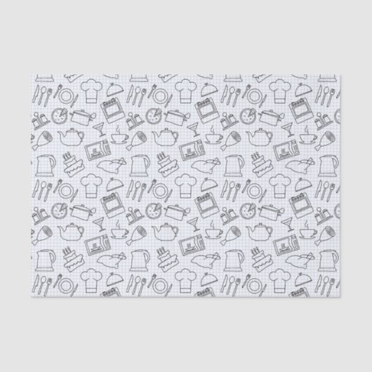 Keukenpatroon 4 tissuepapier (Voorkant)