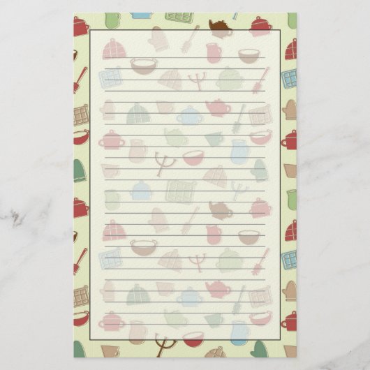 Keukenpatroon Briefpapier (Voorkant)