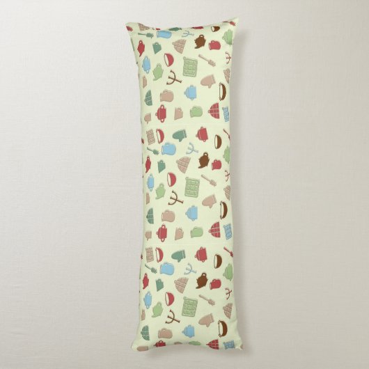 Keukenpatroon Lichaamskussen (Achterkant (Verticaal))
