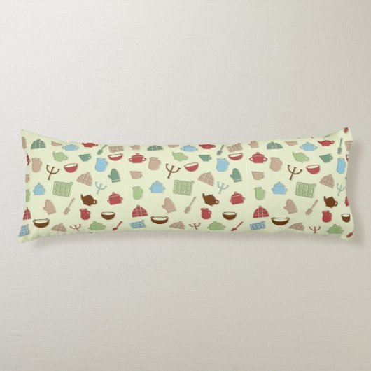 Keukenpatroon Lichaamskussen (Voorkant)
