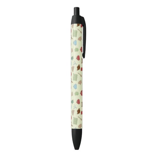 Keukenpatroon Zwarte Inkt Pen (Achterkant (Verticaal))