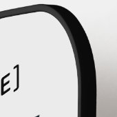 "Keukenpersoneel we dienen problemen" Pickleball P Pickleball Paddle (Links Detail)