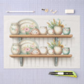  keukenplank Borden Canisters Planten Tissuepapier (Craft)