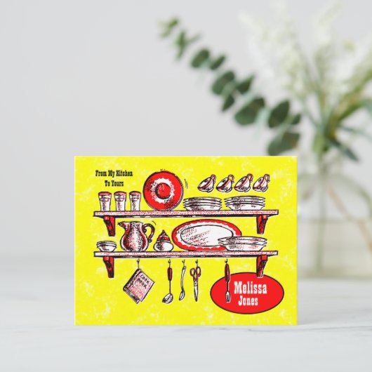  Keukenplanken Briefkaart (Staand voorkant)