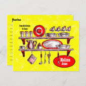  Keukenplanken Briefkaart (Voorkant / Achterkant)