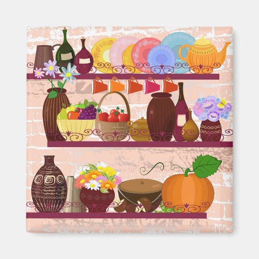 keukenplanken magneet (Voorkant)