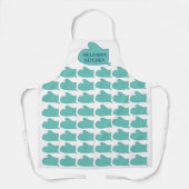 Keukenplatform voor vrouwen met aangepast ovenmitt schort (Voorkant)