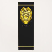 Keukenpolitiechef Badge Yogamat (Voorkant)