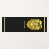 Keukenpolitiechef Badge Yogamat (Voorkant (horizontaal))
