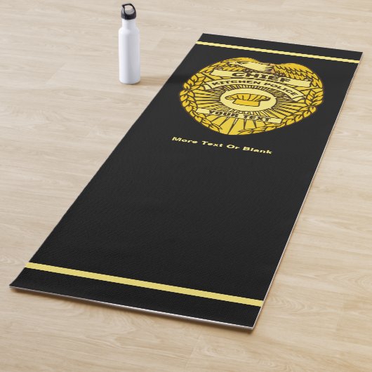 Keukenpolitiechef Badge Yogamat (In situ)