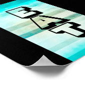 keukenposter met tekst eet modern vet design poster (Hoek)