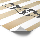 keukenposter met tekst op tint poster (Hoek)