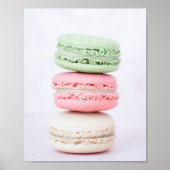 Keukenposter van zoete Macarons Poster (Voorkant)