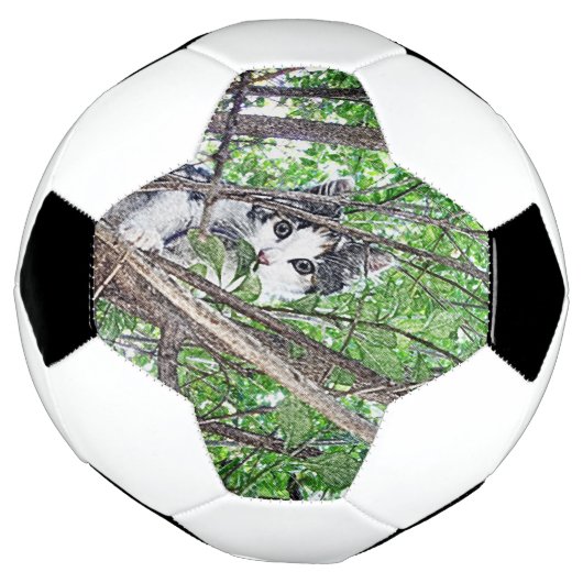 Keukenpotloodtekening Voetbal (Gedraaid)