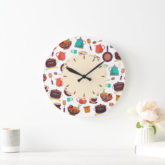 Keukenpottenpannen gereedschap kookkeukenklokje grote klok (Huis)