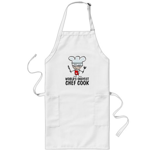 Keukenprins Chef Kook BBQ Schort Voor Mannen (Voorkant)