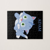 Keukenpuzzel met een gepersonaliseerde kindnaam. legpuzzel (Horizontaal)