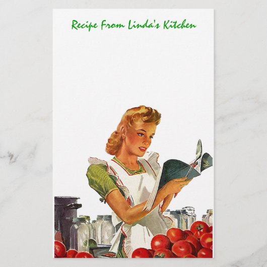 Keukenrecepten Persoonlijke Stationery EZ2Customiz Briefpapier (Voorkant)