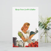 Keukenrecepten Persoonlijke Stationery EZ2Customiz Briefpapier (Staand voorkant)