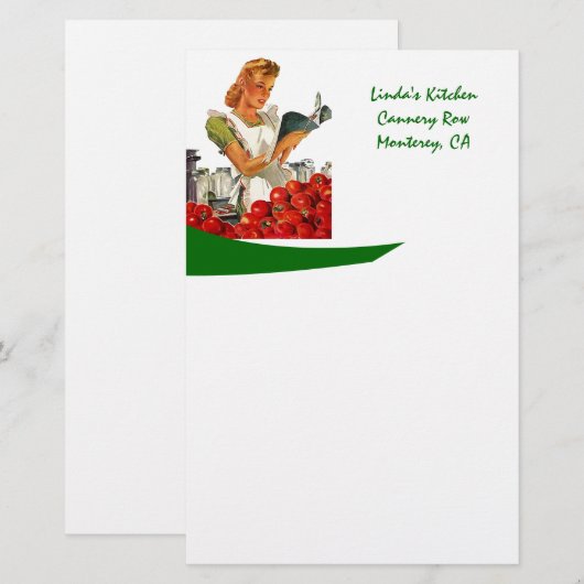 Keukenrecepten Persoonlijke Stationery EZ2Customiz Briefpapier (Voorkant / Achterkant)