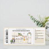 Keukenrenovatie Cadeaubon  Kaart (Staand voorkant)