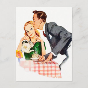 Keukenretro- keuken, ongeacht de bestemming briefkaart