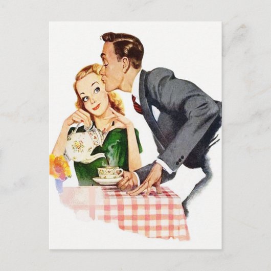 Keukenretro- keuken, ongeacht de bestemming briefkaart (Voorkant)