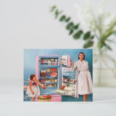 Keukenretro- keuken, voor elk doel, briefkaart (Staand voorkant)