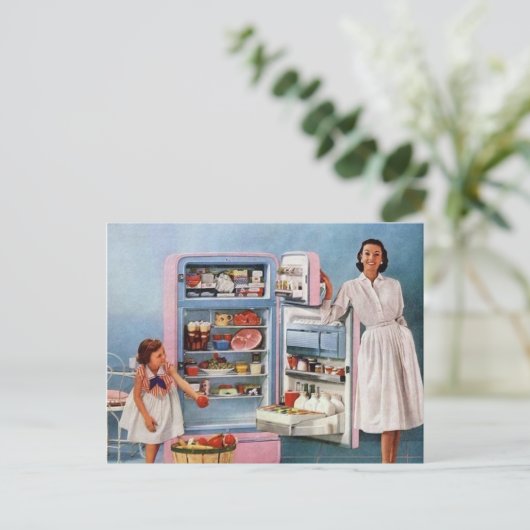 Keukenretro- keuken, voor elk doel, briefkaart (Staand voorkant)