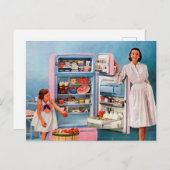 Keukenretro- keuken, voor elk doel, briefkaart (Voorkant / Achterkant)